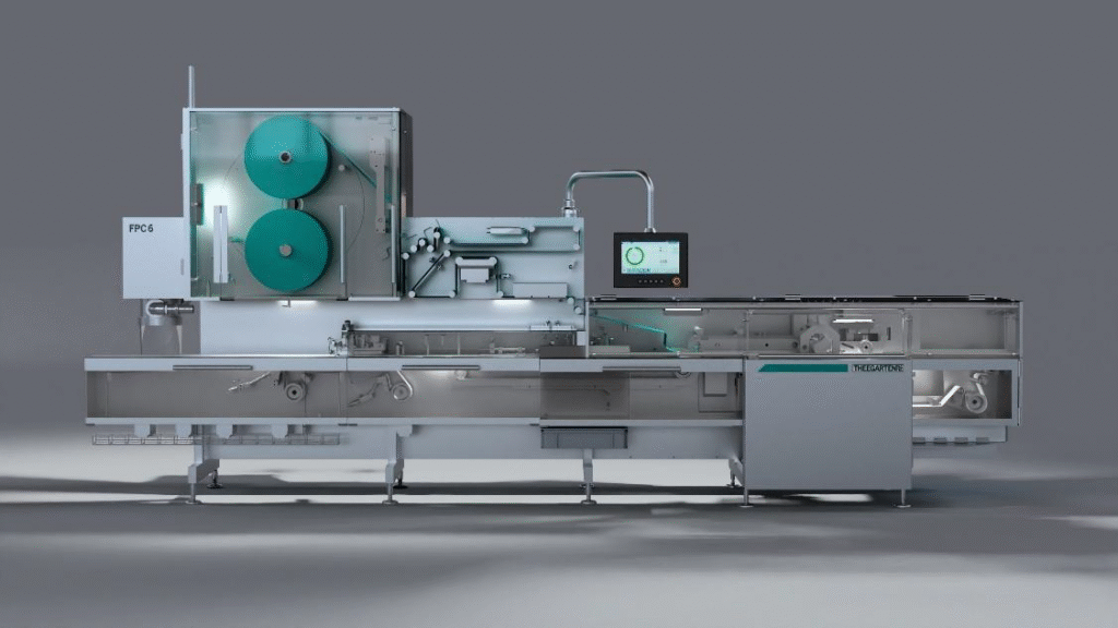 With the new FPC6, which will be presented at interpack for the first time, Theegarten-Pactec is deliberately shifting the focus away from “faster, higher, further” towards stable efficiency. The high-performance machine reliably packs chocolate bars, tablets and pralines in flow-wrapped packs.